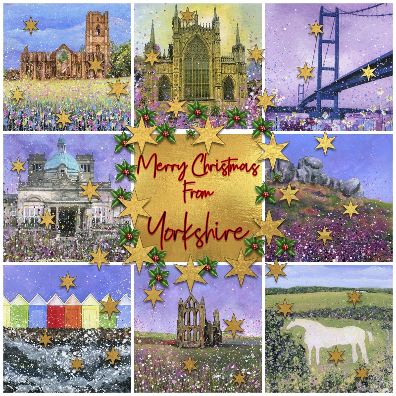 Yorkshire Christmas Card Gold